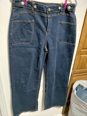 Women’s Dark Blue Straight-Leg Jeans